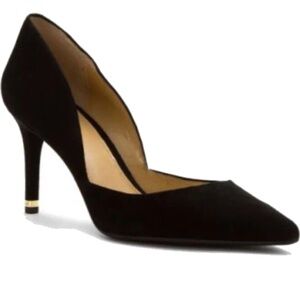 Michael Kors - d’orsay black suede pumps